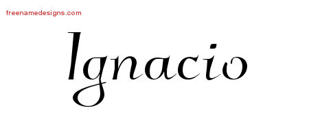 Elegant Name Tattoo Designs Ignacio Download Free