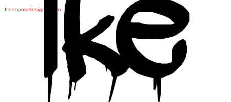 Graffiti Name Tattoo Designs Ike Free