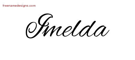 Cursive Name Tattoo Designs Imelda Download Free