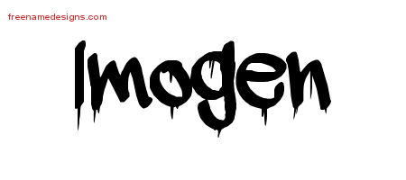 Graffiti Name Tattoo Designs Imogen Free Lettering