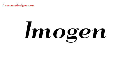 Art Deco Name Tattoo Designs Imogen Printable