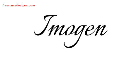 Calligraphic Name Tattoo Designs Imogen Download Free