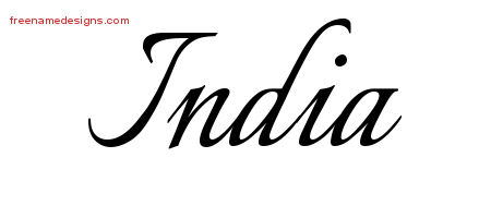 Calligraphic Name Tattoo Designs India Download Free