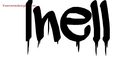 Graffiti Name Tattoo Designs Inell Free Lettering