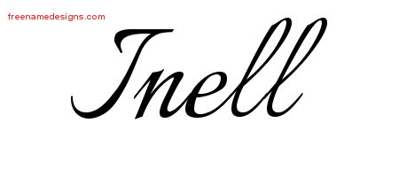 Calligraphic Name Tattoo Designs Inell Download Free