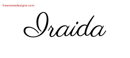 Classic Name Tattoo Designs Iraida Graphic Download