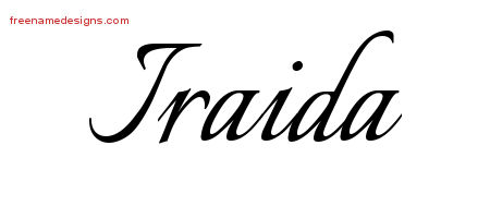 Calligraphic Name Tattoo Designs Iraida Download Free