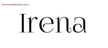 Vintage Name Tattoo Designs Irena Free Download