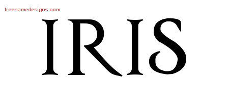 Regal Victorian Name Tattoo Designs Iris Graphic Download