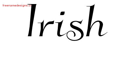 Elegant Name Tattoo Designs Irish Free Graphic