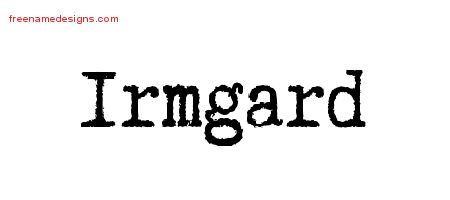 Typewriter Name Tattoo Designs Irmgard Free Download