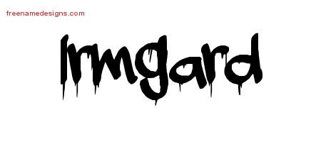 Graffiti Name Tattoo Designs Irmgard Free Lettering
