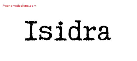 Typewriter Name Tattoo Designs Isidra Free Download
