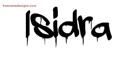Graffiti Name Tattoo Designs Isidra Free Lettering