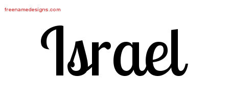 Handwritten Name Tattoo Designs Israel Free Printout