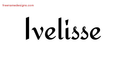 Calligraphic Stylish Name Tattoo Designs Ivelisse Download Free