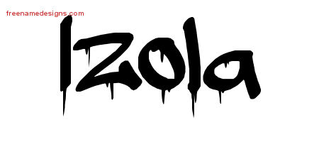 Graffiti Name Tattoo Designs Izola Free Lettering
