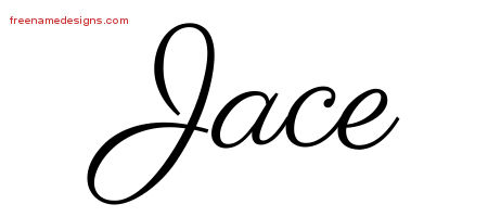 Classic Name Tattoo Designs Jace Printable