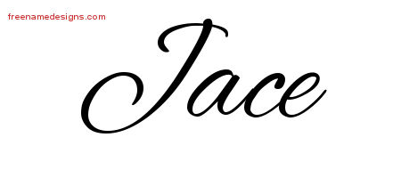 Cursive Name Tattoo Designs Jace Free Graphic