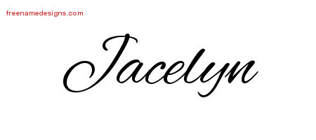 Cursive Name Tattoo Designs Jacelyn Download Free