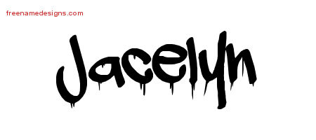 Graffiti Name Tattoo Designs Jacelyn Free Lettering
