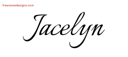 Calligraphic Name Tattoo Designs Jacelyn Download Free