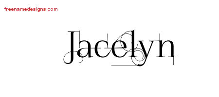 Decorated Name Tattoo Designs Jacelyn Free