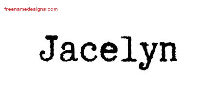Typewriter Name Tattoo Designs Jacelyn Free Download
