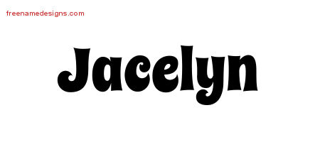 Groovy Name Tattoo Designs Jacelyn Free Lettering