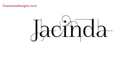 Decorated Name Tattoo Designs Jacinda Free