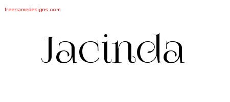 Vintage Name Tattoo Designs Jacinda Free Download