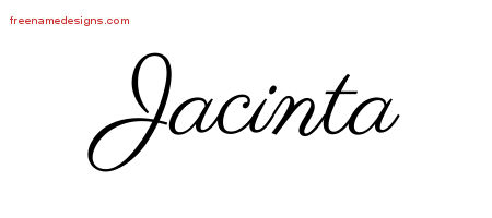 Classic Name Tattoo Designs Jacinta Graphic Download