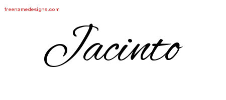 Cursive Name Tattoo Designs Jacinto Free Graphic