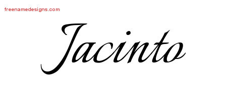 Calligraphic Name Tattoo Designs Jacinto Free Graphic
