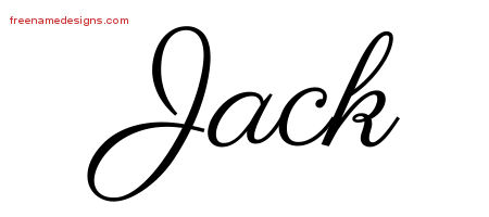 Classic Name Tattoo Designs Jack Graphic Download