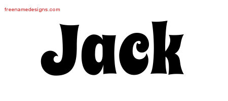 Groovy Name Tattoo Designs Jack Free Lettering