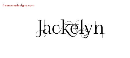 Decorated Name Tattoo Designs Jackelyn Free