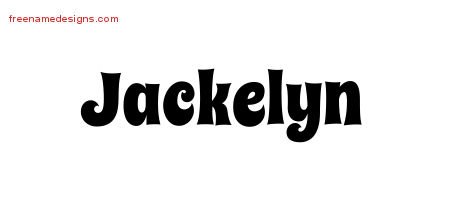 Groovy Name Tattoo Designs Jackelyn Free Lettering