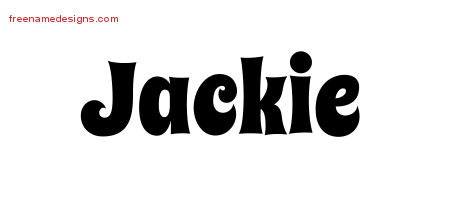 Groovy Name Tattoo Designs Jackie Free Lettering