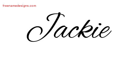 Cursive Name Tattoo Designs Jackie Download Free