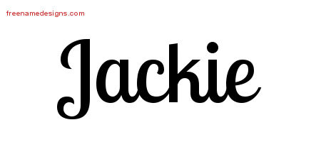Handwritten Name Tattoo Designs Jackie Free Download