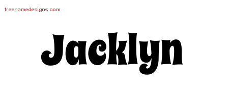 Groovy Name Tattoo Designs Jacklyn Free Lettering