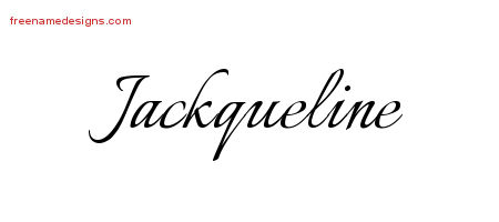 Calligraphic Name Tattoo Designs Jackqueline Download Free
