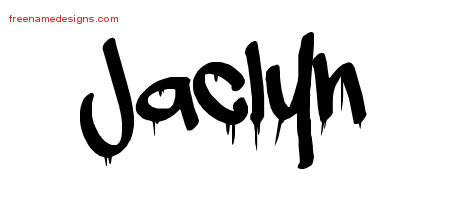 Graffiti Name Tattoo Designs Jaclyn Free Lettering