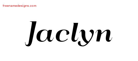Art Deco Name Tattoo Designs Jaclyn Printable