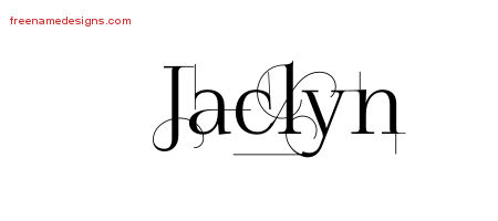Decorated Name Tattoo Designs Jaclyn Free