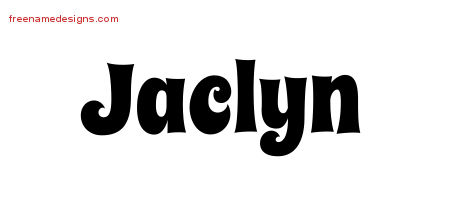 Groovy Name Tattoo Designs Jaclyn Free Lettering