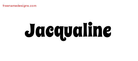 Groovy Name Tattoo Designs Jacqualine Free Lettering