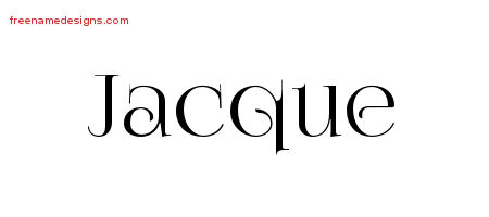 Vintage Name Tattoo Designs Jacque Free Download