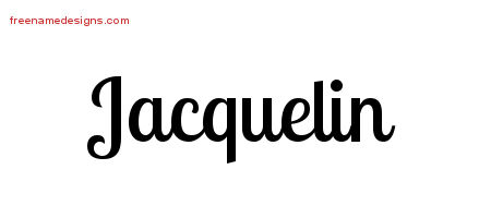 Handwritten Name Tattoo Designs Jacquelin Free Download